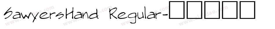SawyersHand Regular字体转换